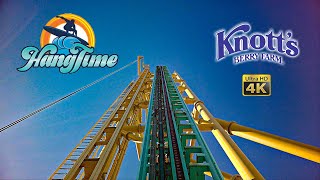 2024 HangTime Roller Coaster On Ride Front Seat 4K POV Knotts Berry Farm [upl. by Annelise]