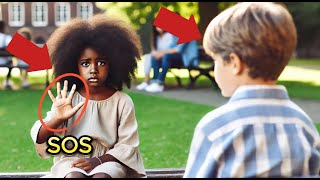 Boy Notices Black Girl Making SOS Gesture – He Dials 911 Immediately [upl. by Lupita266]