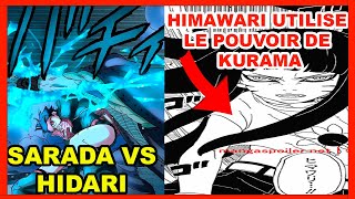 Spoilers Boruto Two Blue Vortex 10⚠️ Himawari utilise le pouvoir de Kurama ⚠️ Sarada vs Hidari ⚠️ [upl. by Nnywg]