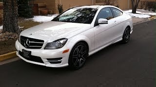 2014 MercedesBenz C350 4MATIC Coupe Start Up In Depth Tour and Review [upl. by Attecnoc]