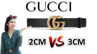 รีวิวเข็มขัดผู้หญิง Gucci เปรียบเทียบขนาด 2cm และ 3cm [upl. by Schoenberg370]