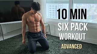 10 MIN SIX PACK ABS WORKOUT AT HOME Advanced amp 6 Pack 10분 ABS 식스팩 복근 운동 상급자 루틴 [upl. by Enitsahc]