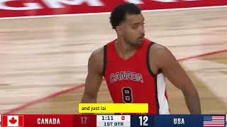 Usa vs Canada Basketball 2024 Summer Olympics HIGHLIGHTS [upl. by Dimitri154]