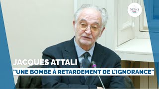 Jacques Attali  quotLa démographie croissante va entraîner une dictature de lignorancequot [upl. by Inaffit914]