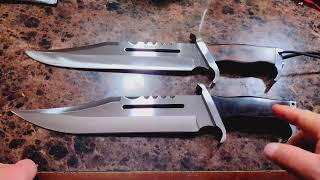 United Cutlery Hibben 3 and Master cutlery Rambo 3 knives [upl. by Orazio]