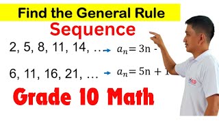 Math 10 Find the general rule or nth term of a sequence math10 sequence generalrule nthterm [upl. by Rukna]