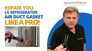 How To Test And Replace An LG Refrigerator Air Duct Gasket [upl. by Nessi31]