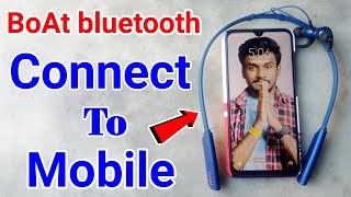 How to connect boat Rockerz 235v2 Bluetooth earphone to mobile  how to use boat Bluetooth earphone [upl. by Erastus]