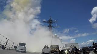 SM2 Missile Launch from USS ChungHoon DDG 93  RIMPAC 2020 [upl. by Atnahsa555]