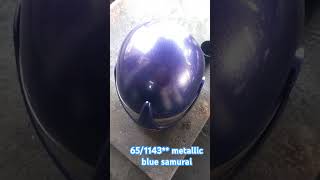 651143 blue metallic samurai paint apply on helmet⛑️ its match Zskr [upl. by Max387]