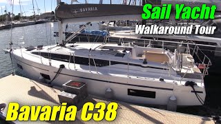 2022 Bavaria C38 Sailing Yacht  Walkaround Tour  2021 Cannes Yachting Festival [upl. by Schnell459]