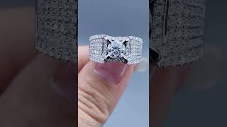 ring rings menring menfashion moissanitediamond goldring moissanite customjewelry [upl. by Hedvige239]