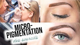 BEAUTY  Micropigmentation des SOURCILS 😍 [upl. by Ransom996]