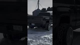 67 Powerstroke vs 66 Duramax Cold Start 🥶powerstroke duramax coldstart [upl. by Sherrer575]