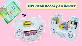 Full Cách Làm Kệ Decor Cắm Bút từ Bìa Vở Ôli  Cách Làm Tủ decor bàn học  Minigame 20 [upl. by Earased306]