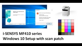 How to fix Canon MF410 or other models  scanner does not work in Win10  SEE LINK IN DESCRIPTION [upl. by Melamie]