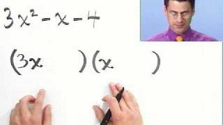 Factoring Trinomials Completely Part 1 of 2 from Thinkwell College Algebra [upl. by Yardna]