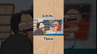 Local train 😅shorts notyourtype angryprash rgbucketlist kirtichow funny [upl. by Retxab]