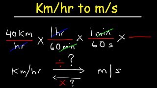 How To Convert From Kmhr to ms and ms to Kmhr  With Shortcut [upl. by Arikahs]