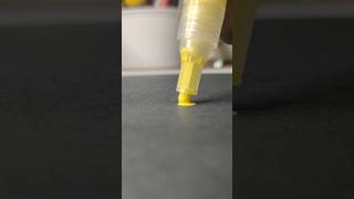 Yellow Acrylicpaint pen satisfyingfilling tip art asmr diy [upl. by Brunhilde525]