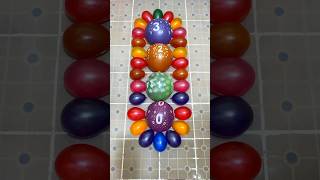 0 1 2 3 and Mini Colorful Balloons Pop Reverse ASMR Satisfying [upl. by Nhguav115]