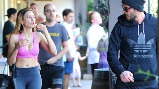 David Beckham Enjoys Spin Class In Brentwood [upl. by Allisirp]