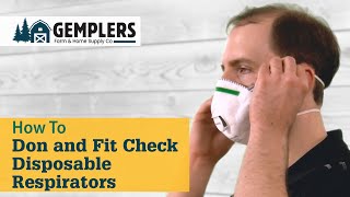 How to Don and Fit Check a Disposable Respirator [upl. by Peri]