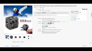 Full HD 1080 Mini DV Cam SQ8 Review with Test Video and Instructions [upl. by Aleakcim]