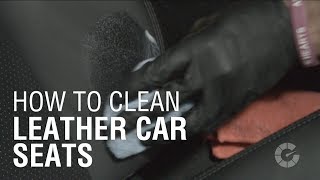 How to Clean Leather Seats  Autoblog Details [upl. by Nowtna659]