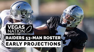 Early projection of the Raiders 53man roster [upl. by Ronnoc]