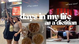 days in the life as a dietitian  work from home and clinical job  plus weekend fun [upl. by Lytle]