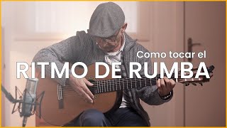 💃💃 Como tocar el RITMO DE RUMBA flamenca en GUITARRA  Tutorial en 5 minutos 💃💃 [upl. by Nahtanoy67]