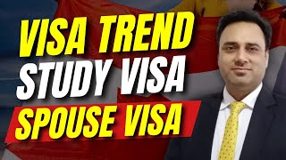 CANADA STUDY VISA  SPOUSE VISA TREND canadastudyvisa canada [upl. by Gorges74]