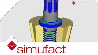 Cold Forming Simulation  Segmented Dies are used to form thread in header [upl. by Johnston7]