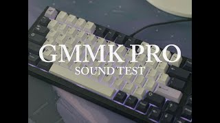 GMMK PRO Sound Test  Gateron Yellows on PC Plate [upl. by Annayd]