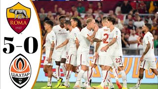 Roma vs Shakhtar 50  Short Goals Highlights  07082022 [upl. by Laurita886]