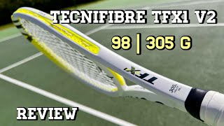 Tecnifibre TFX1 V2 98  305 Tennis Racquet  Racket Review [upl. by Mary888]