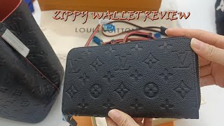 LOUIS VUITTON Zippy Wallet Review 2023  Monogram Empreinte leather Wallet Unboxing [upl. by Sager]