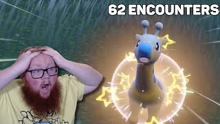 Shiny Girafarig  Evolution Reaction Outbreak Method 62 Encounters [upl. by Werra512]