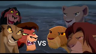 Scar Zira Kovu VS Simba Nalla Kiara TLK AU [upl. by Avie923]