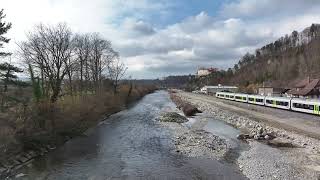 Hochwasserschutz Revitalisierung Sense Gemeindegrenze LaupenNeuenegg bis Sensebrücke 5m üWasser [upl. by Berni644]