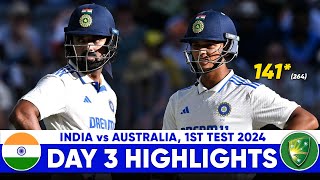 India vs Australia 1st Test Highlights  India vs Australia  IND vs AUS 1st Test Day 1 Highlights [upl. by Oly952]