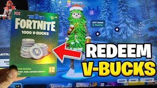 How to REDEEM VBUCKS Fortnite CARD Redeem V Bucks [upl. by Meisel194]