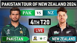 PAKISTAN vs NEW ZEALAND 4th T20 MATCH LIVE COMMENTARY  PAK vs NZ LIVE  TOSS [upl. by Anawk]