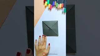 How to make crow  Origami Crow shorts origami papercraft diypapercraft [upl. by Pazia]