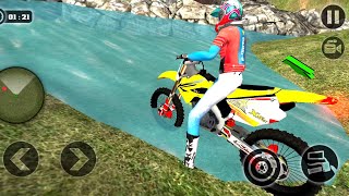 Uphill motor Bike Race  Motorcross Bike Stunt  Motor Race game  Android Gameplay [upl. by Atiras615]