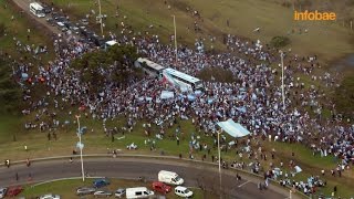 Clip llegada de la Selección Nacional a Ezeiza desde el helicóptero [upl. by Bertila]