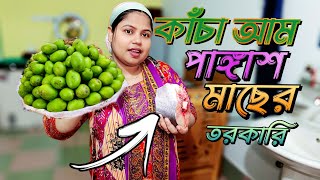 কাঁচা আম পাঙ্গাশ মাছ দিয়ে এত মজার তরকারি রান্না করা যায় Bangladeshi Blogger Shilpi [upl. by Archangel863]