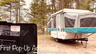 Our first trip with the our renovated popup Interlochen State Park MI [upl. by Acherman402]