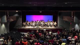 2015 Deltona High School Blue Brigade Symphonic Winds  National Anthem [upl. by Nailimixam]